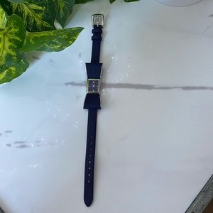 BROKEN Authentic Kate Spade Leather Navy Watch